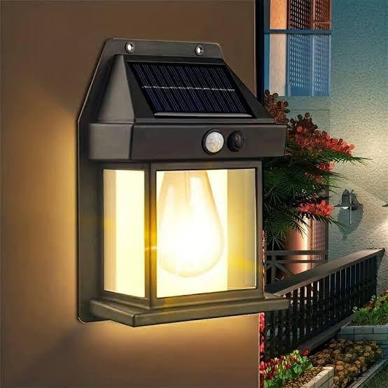 Solar wall lamp outdoor with motion sensor