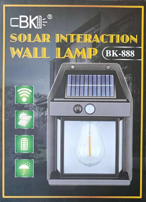 Solar wall lamp outdoor with motion sensor