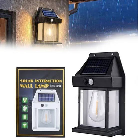 Solar wall lamp outdoor with motion sensor