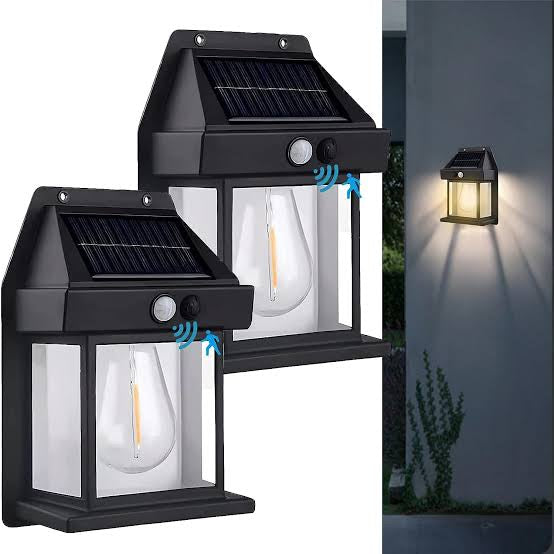 Solar wall lamp outdoor with motion sensor