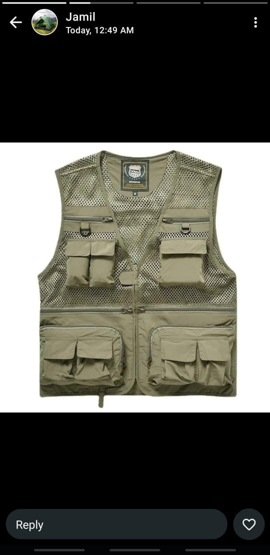 Unloading Men's Vest Tactical Coat Waistcoat Many Pocket Mesh Sleeveless Jacket