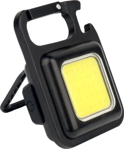 Mini USB Rechargeable Keychain Flashlight – Portable COB LED Work Light with Strong Magnet for Camping, Emergency Us