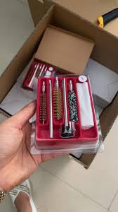 Red Universal Gun Cleaning Kit – Complete Firearm Maintenance Set for Pistols & Handguns