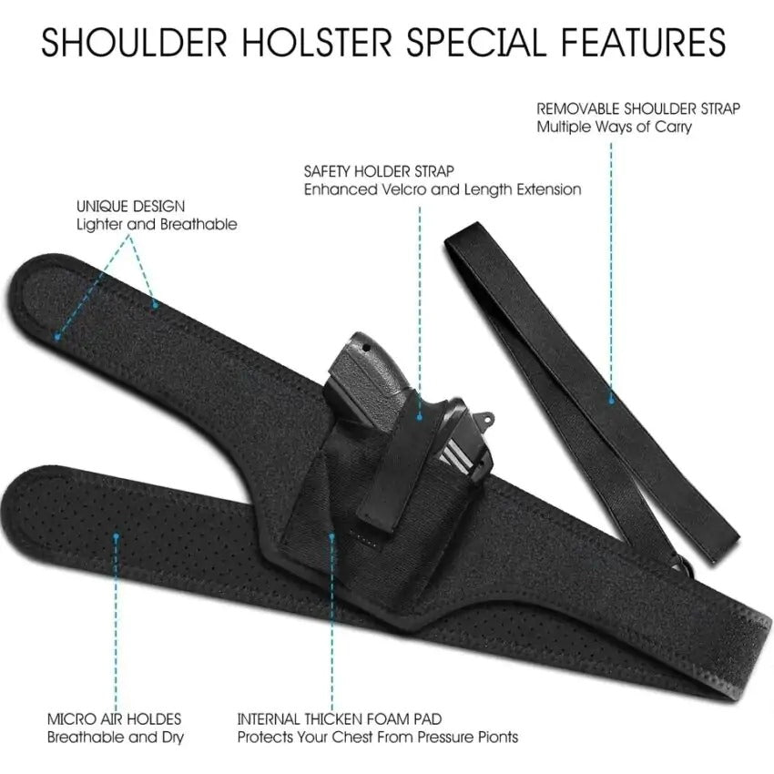 underarm Shoulder Holster – Concealed Carry Harness for Pstl