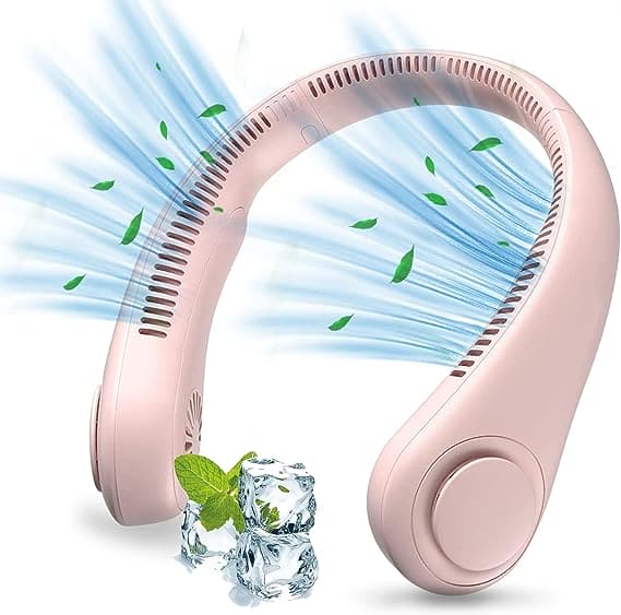 Rechargeable Wearable Neck Fan – Hands-Free Cooling for Summer