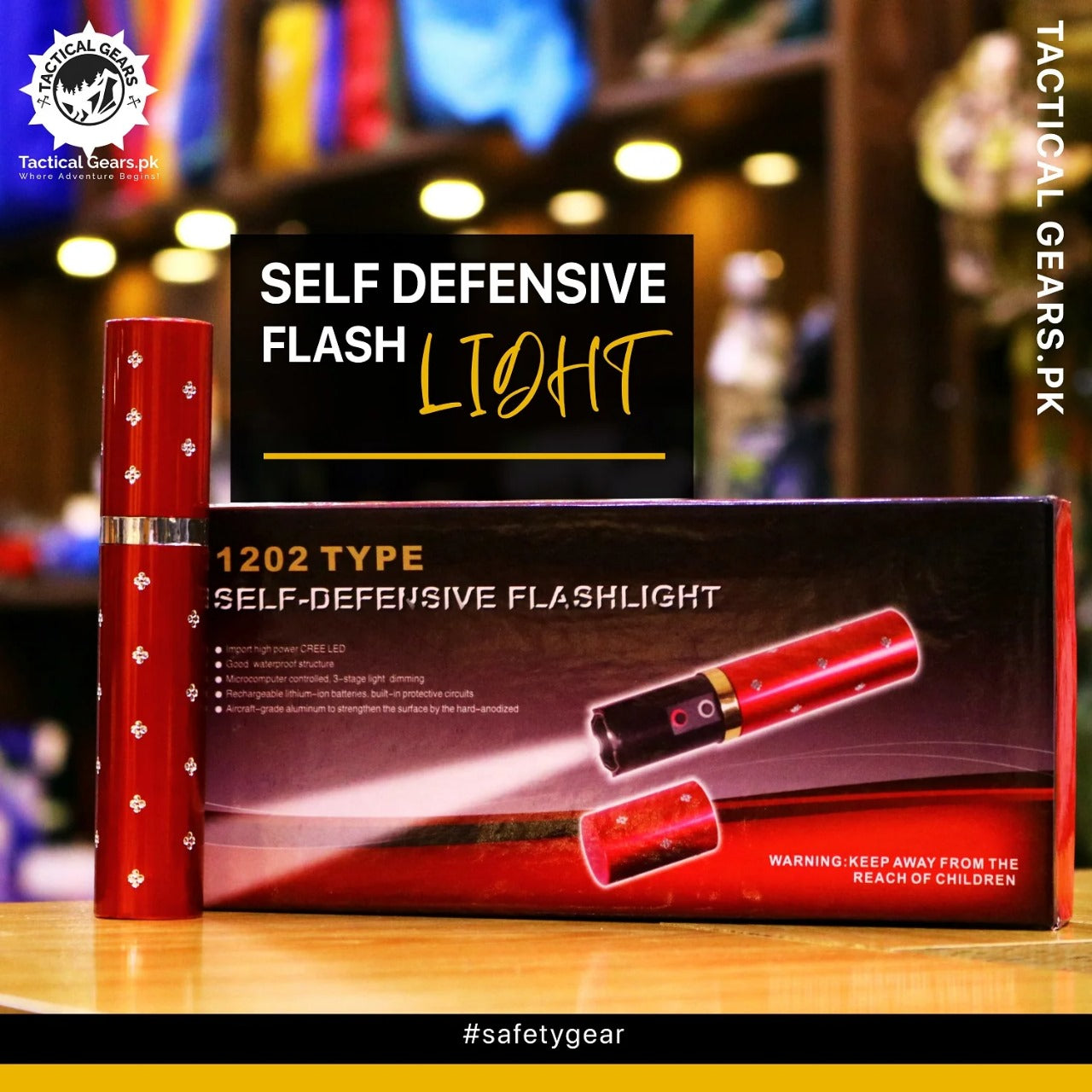 Women Safety Lipstick Style Electric Taser Self defense Pocket Carry