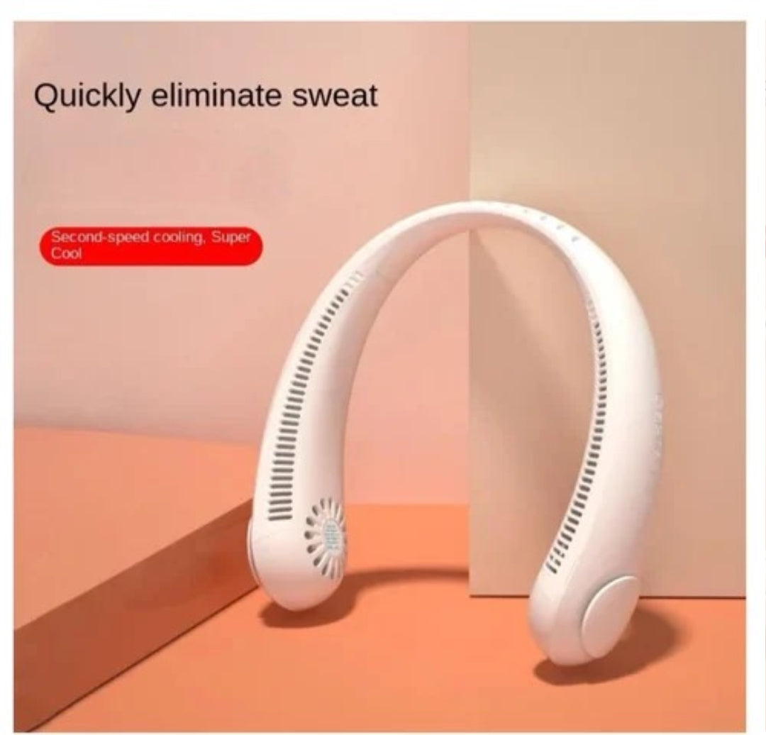 Rechargeable Wearable Neck Fan – Hands-Free Cooling for Summer